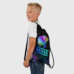 Рюкзак-мешок Muse: Neon Flower, цвет: 3D-принт — фото 2