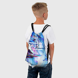 Рюкзак-мешок MUSE: Blue Colours, цвет: 3D-принт — фото 2