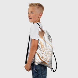 Рюкзак-мешок Золотой акрил, цвет: 3D-принт — фото 2