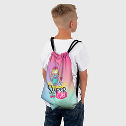Рюкзак-мешок SUPER GIRL, цвет: 3D-принт — фото 2