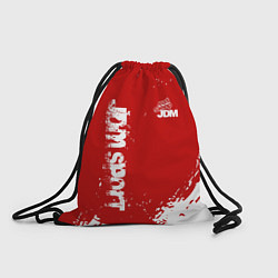 Рюкзак-мешок Eat Sleep JDM: Red Style, цвет: 3D-принт