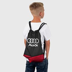 Рюкзак-мешок Audi: Grey Carbon, цвет: 3D-принт — фото 2