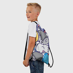 Рюкзак-мешок Влюбленный енот, цвет: 3D-принт — фото 2