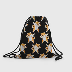 Рюкзак-мешок Foxes Dab, цвет: 3D-принт