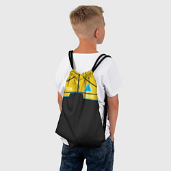 Рюкзак-мешок Detroit: AP700 Yellow & Black, цвет: 3D-принт — фото 2