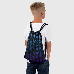Рюкзак-мешок Blue Runes, цвет: 3D-принт — фото 2