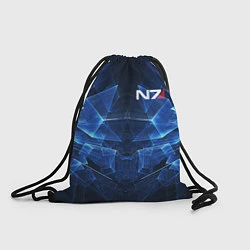 Рюкзак-мешок Mass Effect: Blue Armor N7, цвет: 3D-принт