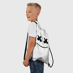 Рюкзак-мешок Marshmello: White Face, цвет: 3D-принт — фото 2