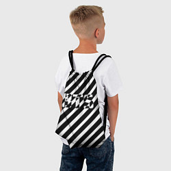 Рюкзак-мешок BTS: B&W Stripes, цвет: 3D-принт — фото 2