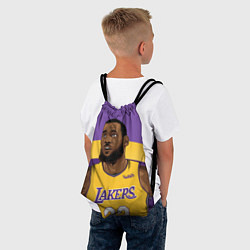 Рюкзак-мешок LeBron 23: Lakers, цвет: 3D-принт — фото 2