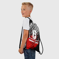 Рюкзак-мешок R6S: Red & White, цвет: 3D-принт — фото 2