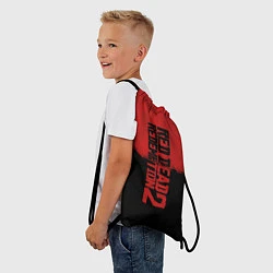 Рюкзак-мешок RDD 2: Red & Black, цвет: 3D-принт — фото 2