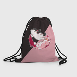 Рюкзак-мешок MONOKUMA X MONOMI, цвет: 3D-принт