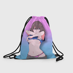 Рюкзак-мешок Ahegao Girl, цвет: 3D-принт