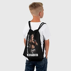 Рюкзак-мешок Хабиб: Дагестанский борец, цвет: 3D-принт — фото 2