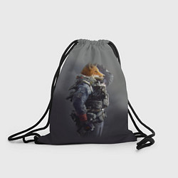 Рюкзак-мешок Лис-солдат, цвет: 3D-принт