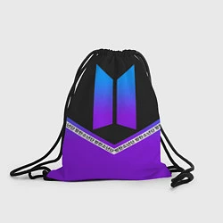Рюкзак-мешок BTS: Neon Symbol, цвет: 3D-принт