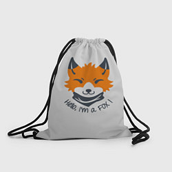 Рюкзак-мешок Hello Fox, цвет: 3D-принт