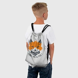 Рюкзак-мешок Hello Fox, цвет: 3D-принт — фото 2