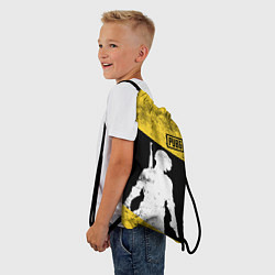 Рюкзак-мешок PUBG: Yellow Grunge, цвет: 3D-принт — фото 2