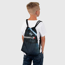 Рюкзак-мешок Mass Effect N7, цвет: 3D-принт — фото 2