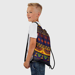 Рюкзак-мешок Африканский узор, цвет: 3D-принт — фото 2