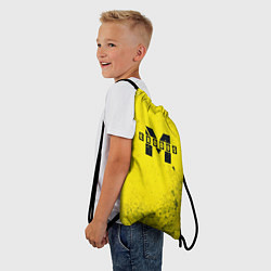 Рюкзак-мешок Metro Exodus: Yellow Grunge, цвет: 3D-принт — фото 2