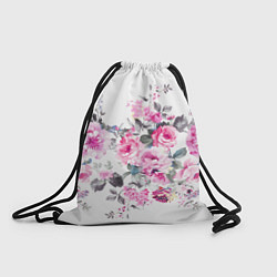 Рюкзак-мешок Розовые розы, цвет: 3D-принт