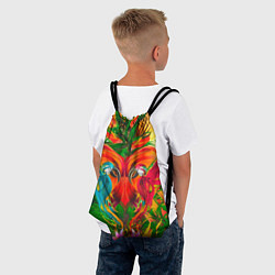 Рюкзак-мешок Яркие тропики, цвет: 3D-принт — фото 2