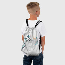 Рюкзак-мешок Marshmello: White DJ, цвет: 3D-принт — фото 2