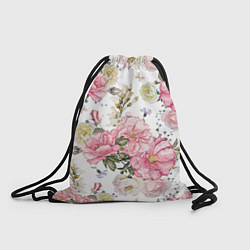 Рюкзак-мешок Нежные розы, цвет: 3D-принт