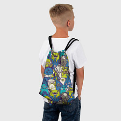 Рюкзак-мешок Маленькие монстры, цвет: 3D-принт — фото 2