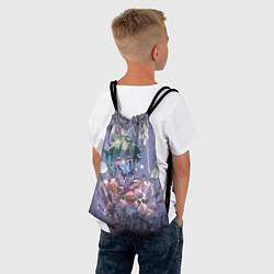 Рюкзак-мешок My Hero Academia в кустах, цвет: 3D-принт — фото 2