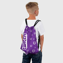 Рюкзак-мешок Twitch TV, цвет: 3D-принт — фото 2