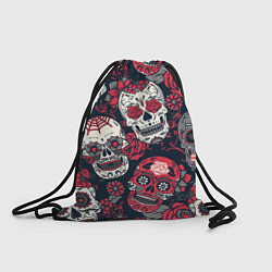 Рюкзак-мешок Мексиканские черепа, цвет: 3D-принт