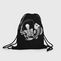 Рюкзак-мешок Fishing Skull, цвет: 3D-принт