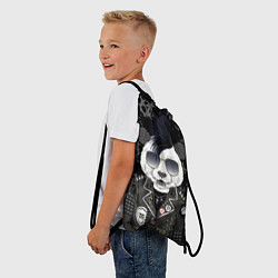 Рюкзак-мешок Панда в косухе, цвет: 3D-принт — фото 2