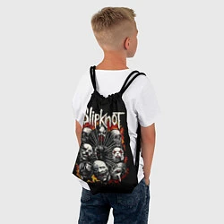 Рюкзак-мешок Slipknot: Faces, цвет: 3D-принт — фото 2