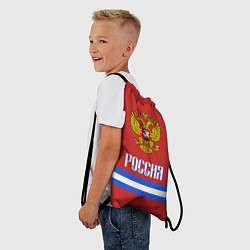 Рюкзак-мешок Хоккей: Россия, цвет: 3D-принт — фото 2