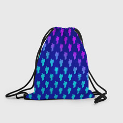 Рюкзак-мешок Billie Eilish: Violet Pattern, цвет: 3D-принт