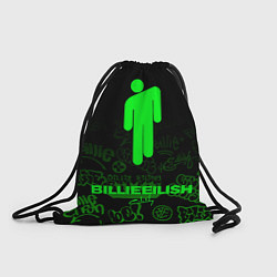 Рюкзак-мешок Billie Eilish: Green Manikin, цвет: 3D-принт
