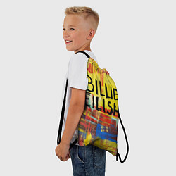 Рюкзак-мешок Billie Eilish: Art, цвет: 3D-принт — фото 2
