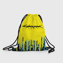 Рюкзак-мешок Cyberpunk 2077: Yellow Style, цвет: 3D-принт