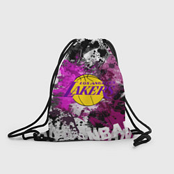 Рюкзак-мешок Лос-Анджелес Лейкерс, Los Angeles Lakers, цвет: 3D-принт