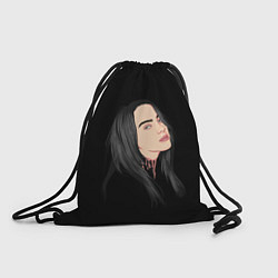 Рюкзак-мешок Billie Eilish: Black Style, цвет: 3D-принт