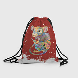 Рюкзак-мешок Крыса 2020, цвет: 3D-принт
