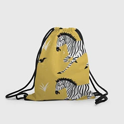 Рюкзак-мешок Зебра арт, цвет: 3D-принт
