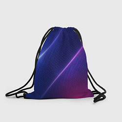 Рюкзак-мешок Фиолетово 3d волны 2020, цвет: 3D-принт