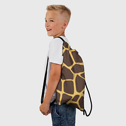 Рюкзак-мешок Окрас жирафа, цвет: 3D-принт — фото 2