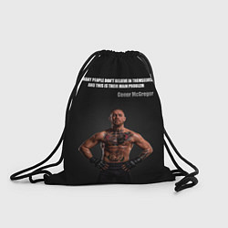 Рюкзак-мешок Conor McGregor: Motivation, цвет: 3D-принт